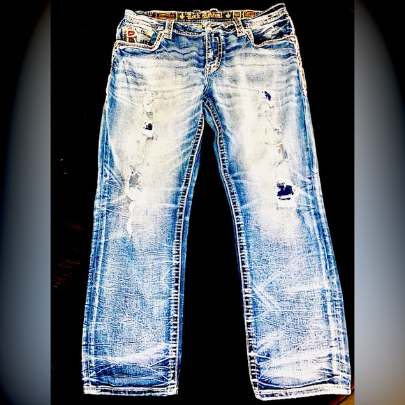 Men’s Rock Revival Jeans. Size 40 32 length. - Picture 6 of 8